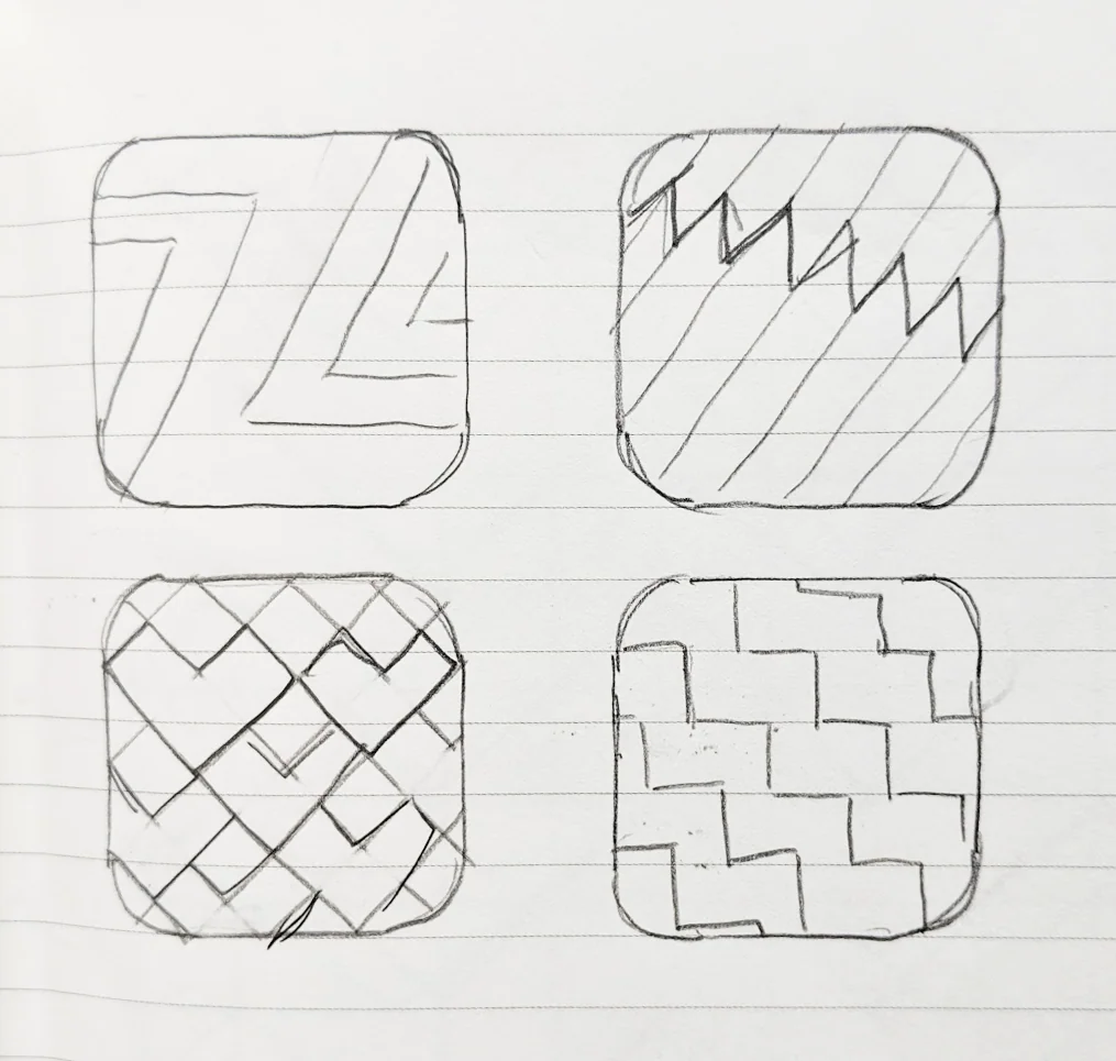 Pattern texture sketches