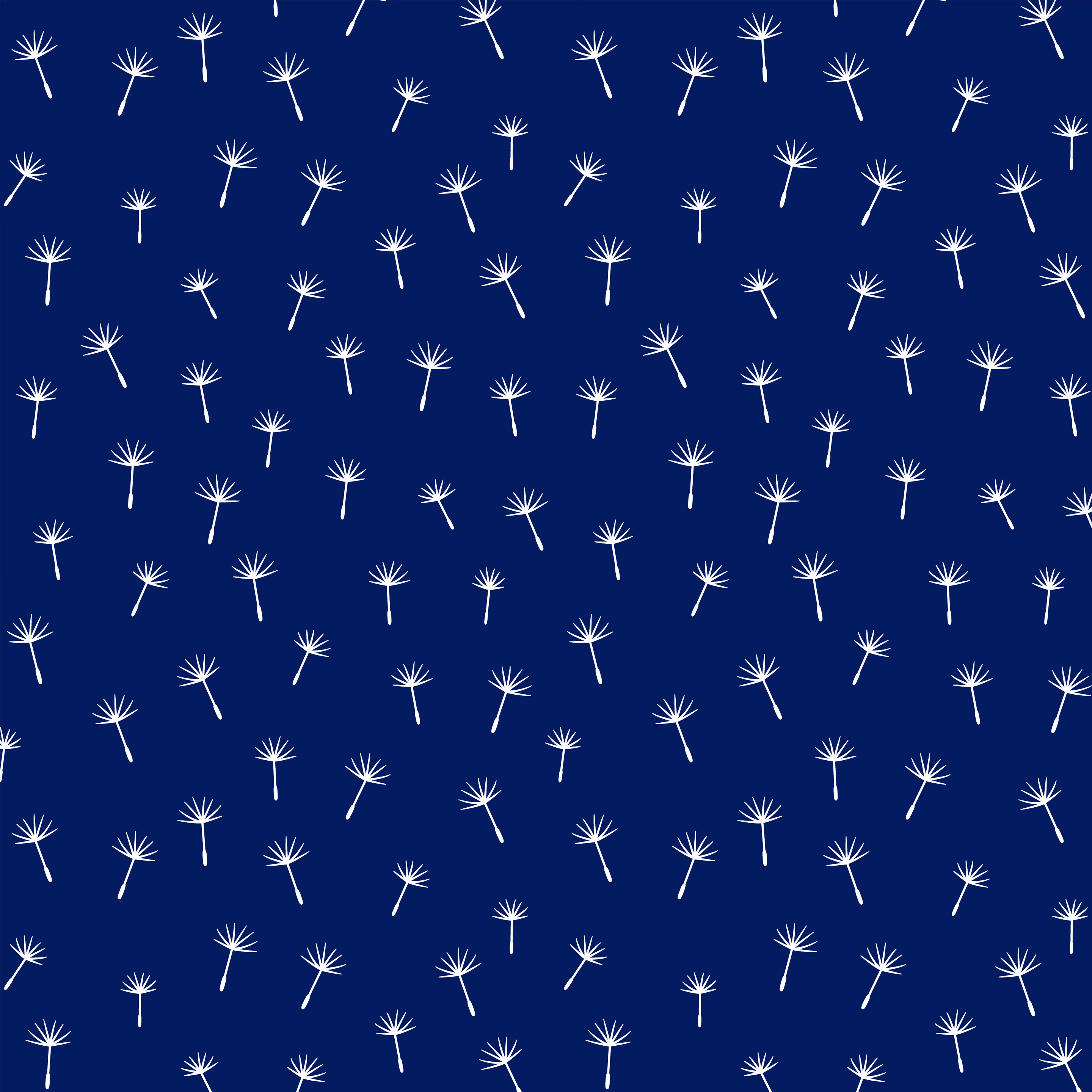 Dandelion botanical pattern