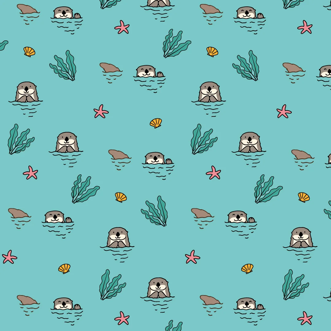 Otter print pattern 1