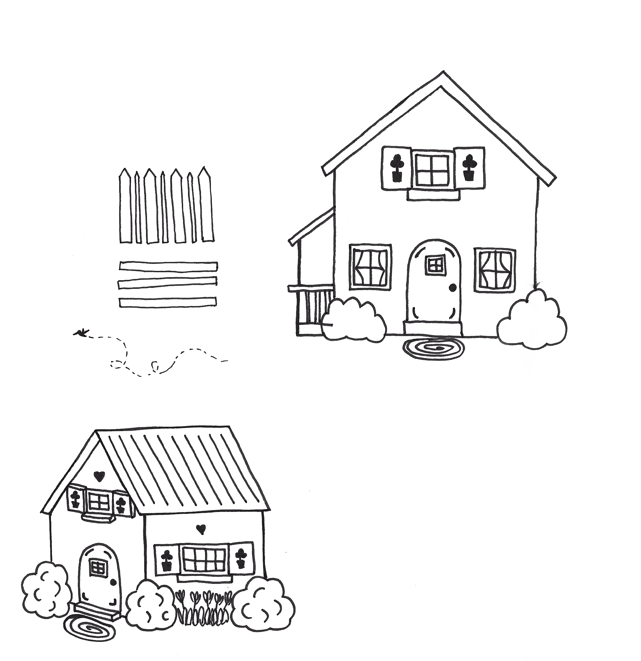 Cottage sketches sheet 2