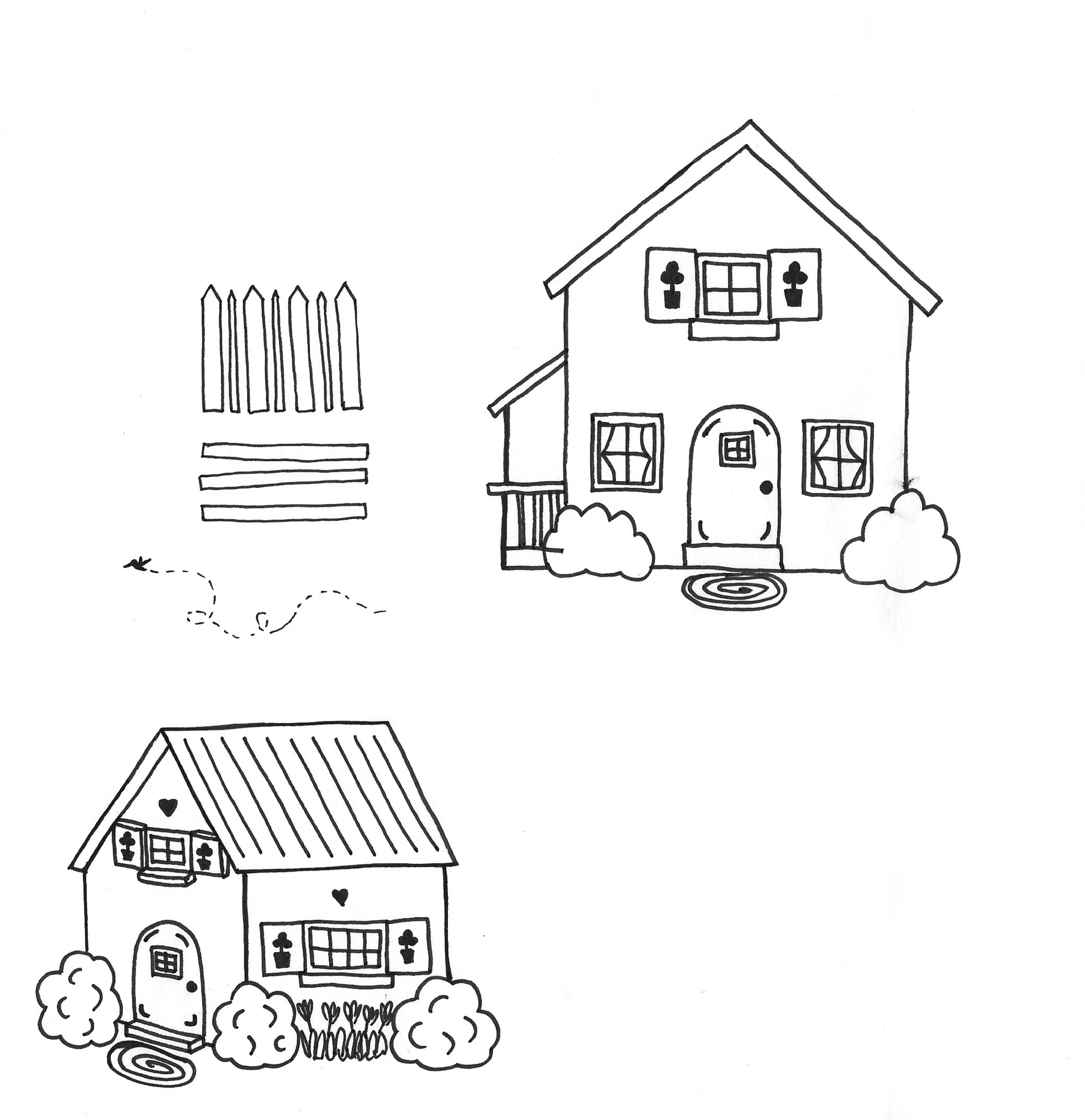 Cottage sketches sheet 2
