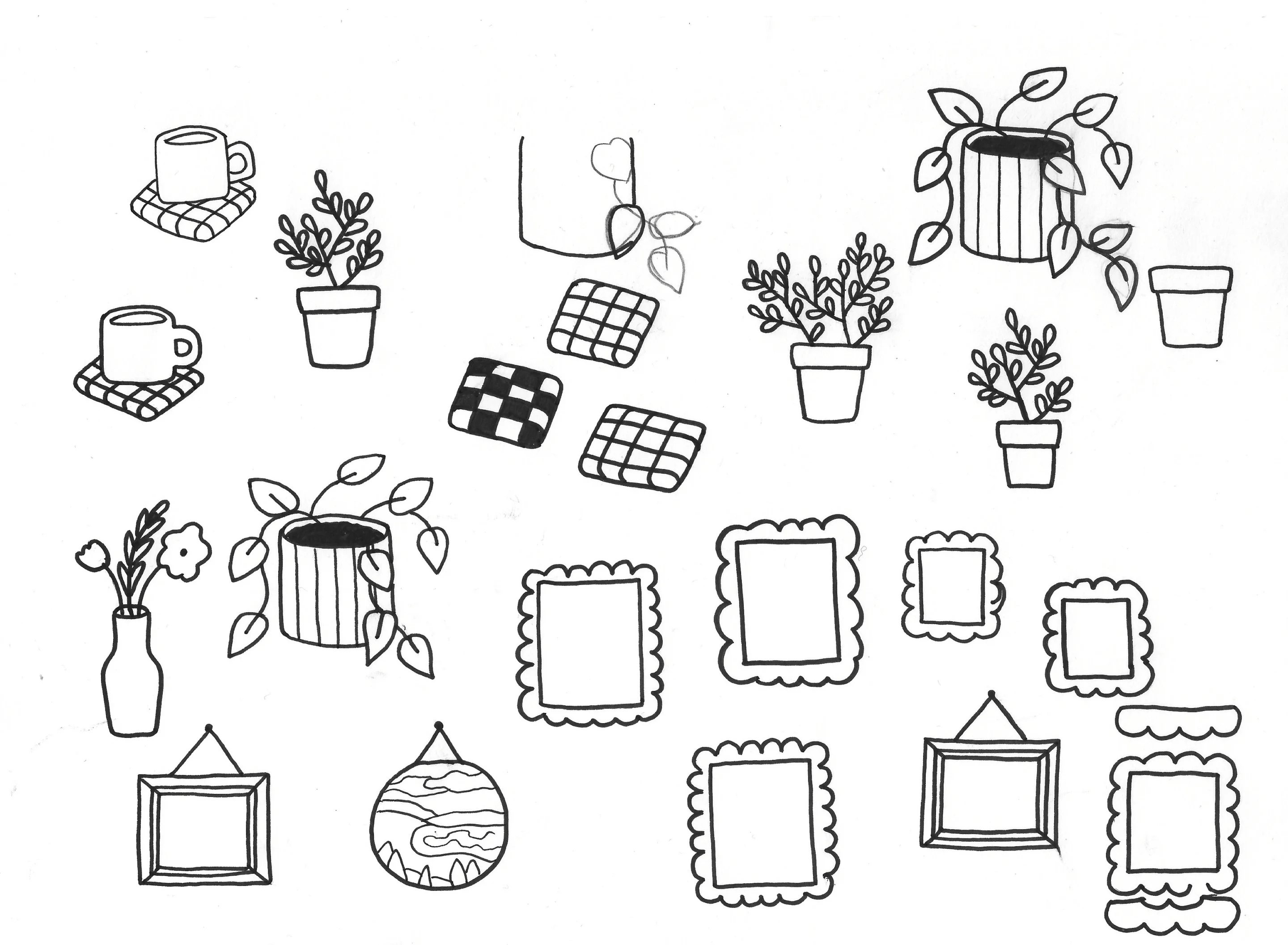 Pattern sketch sheet