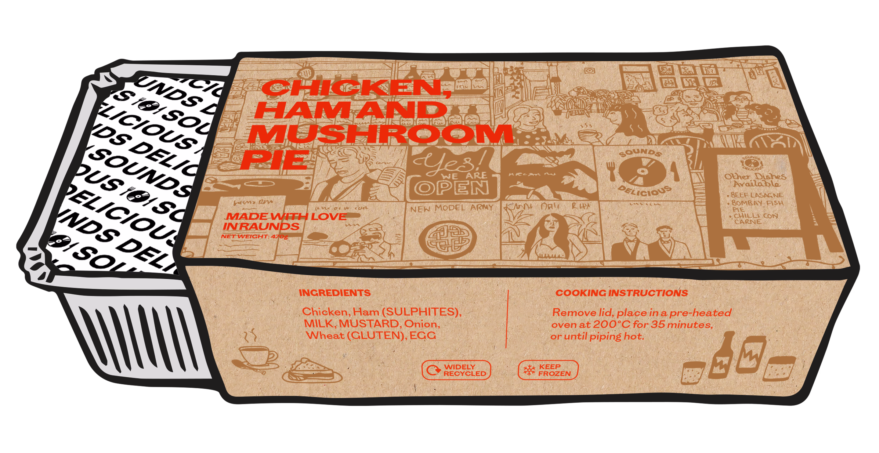 Sounds Delicious packaging mock-up