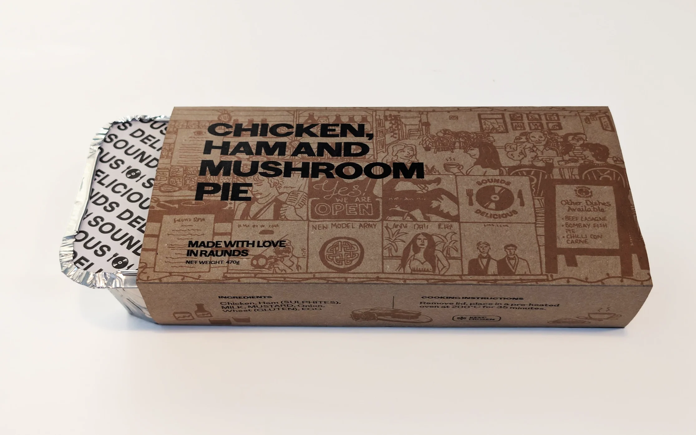 Sounds Delicious food tray packaging