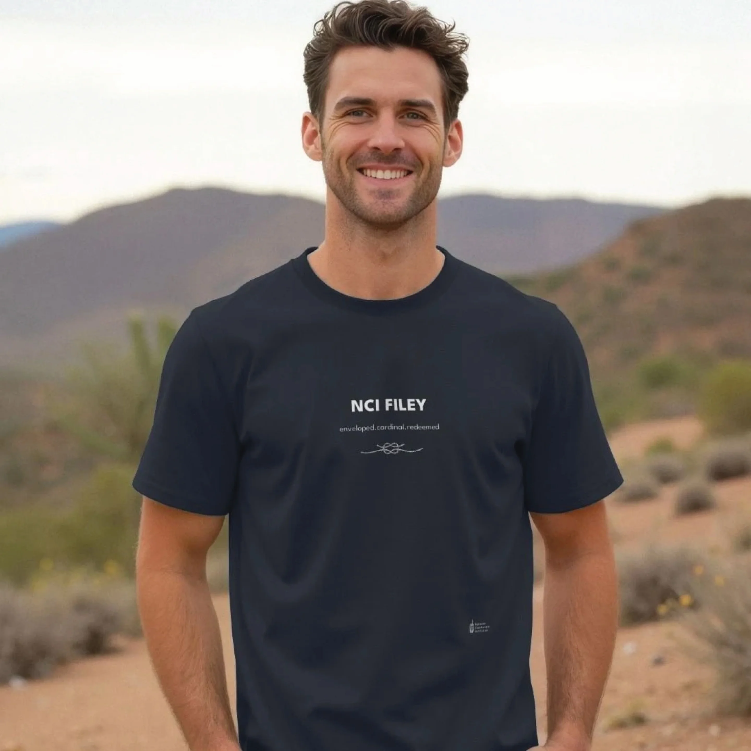 NCI Filey t-shirt on model