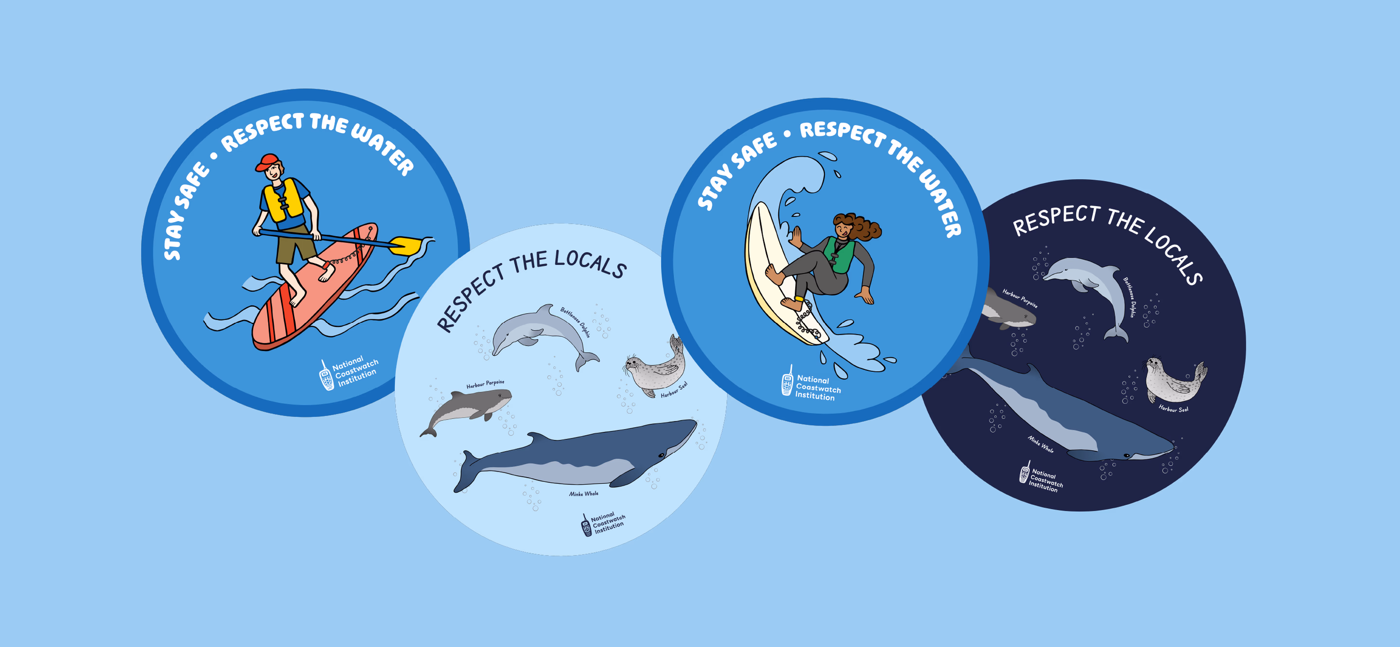 Surfer sticker sheet
