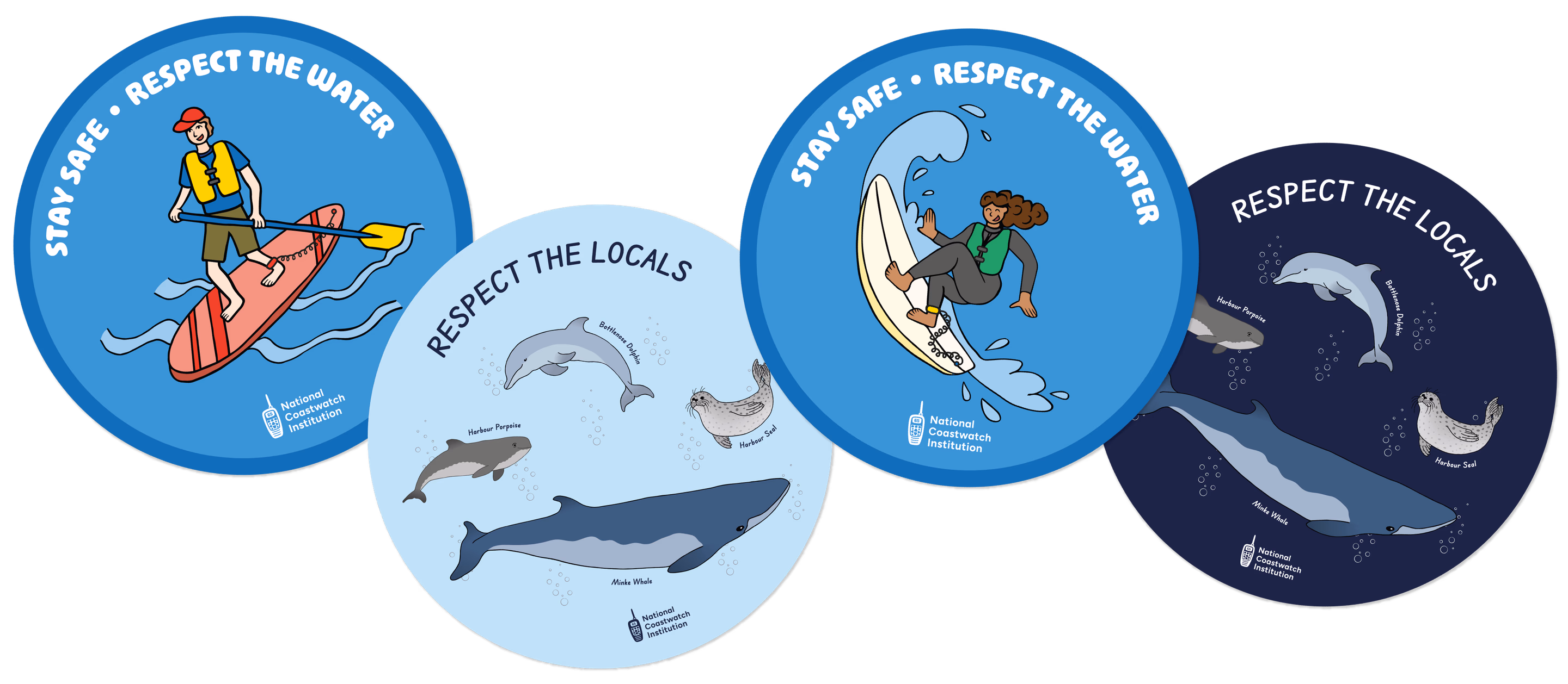 Surfer sticker sheet