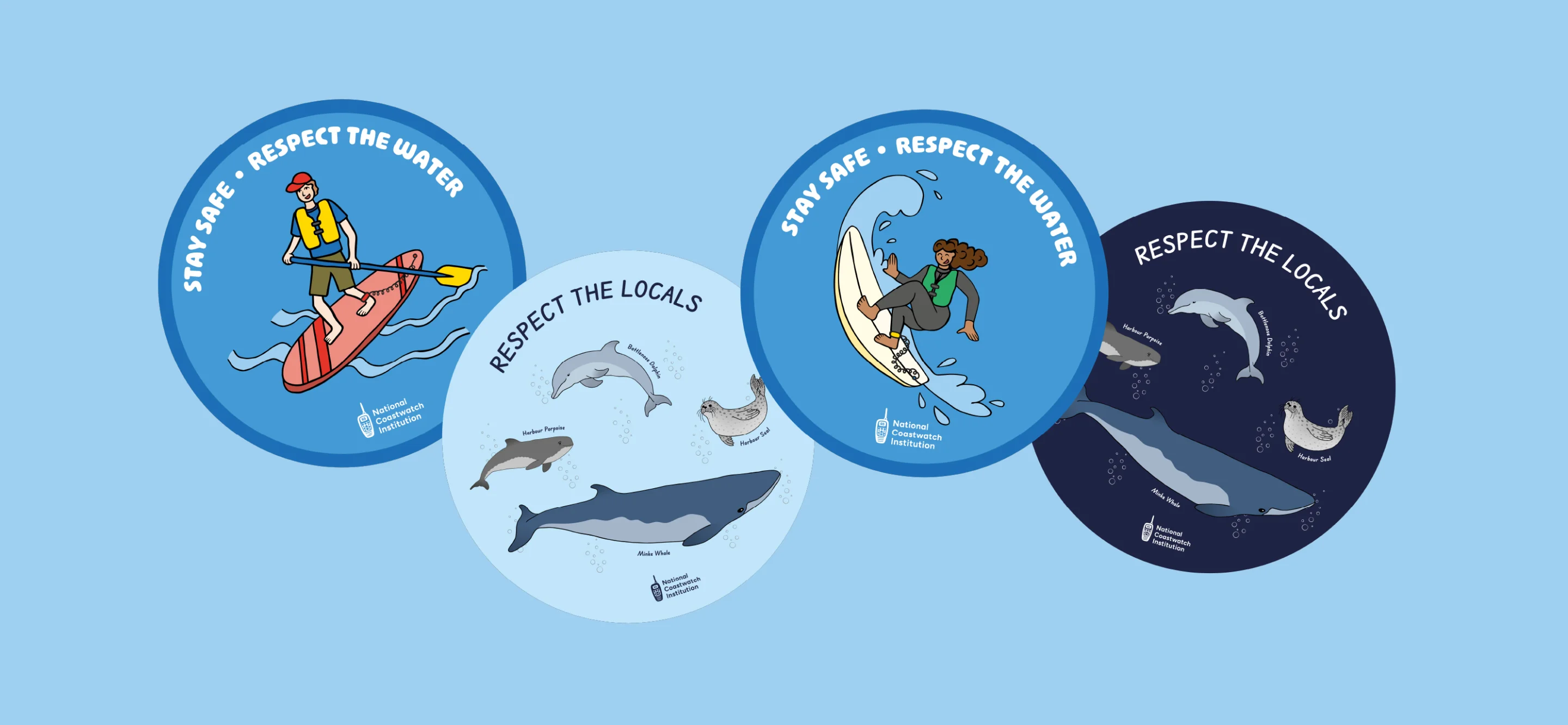 Surfer sticker sheet