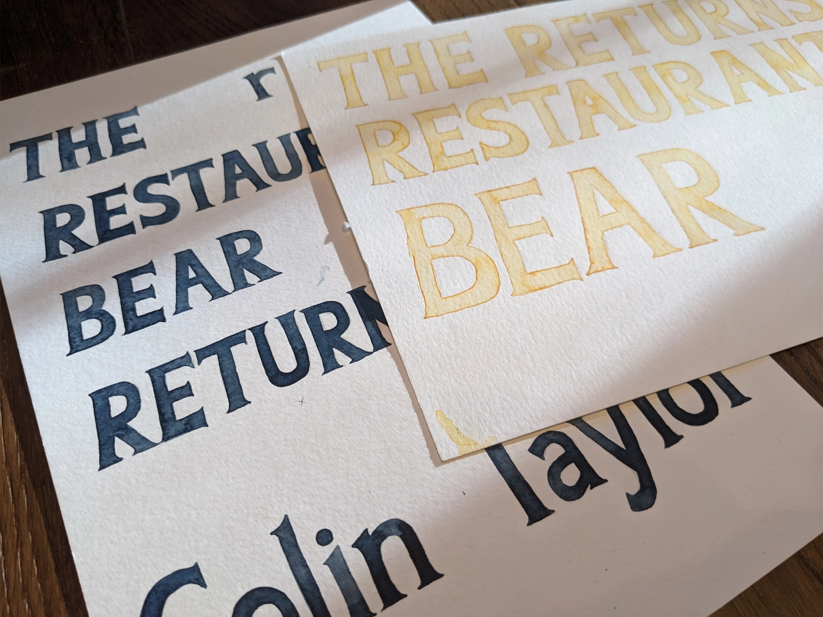 Rest Bear lettering