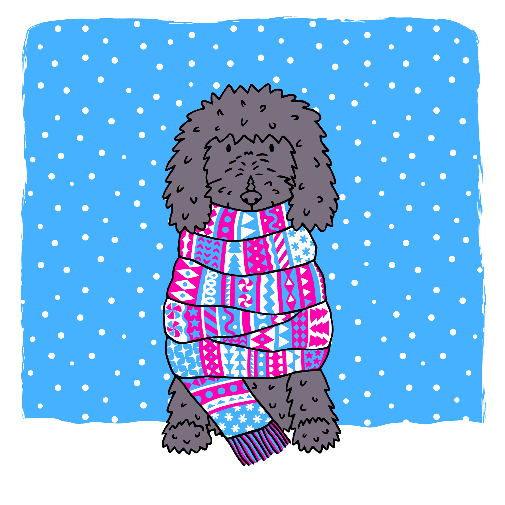 Christmas Maeby scarf