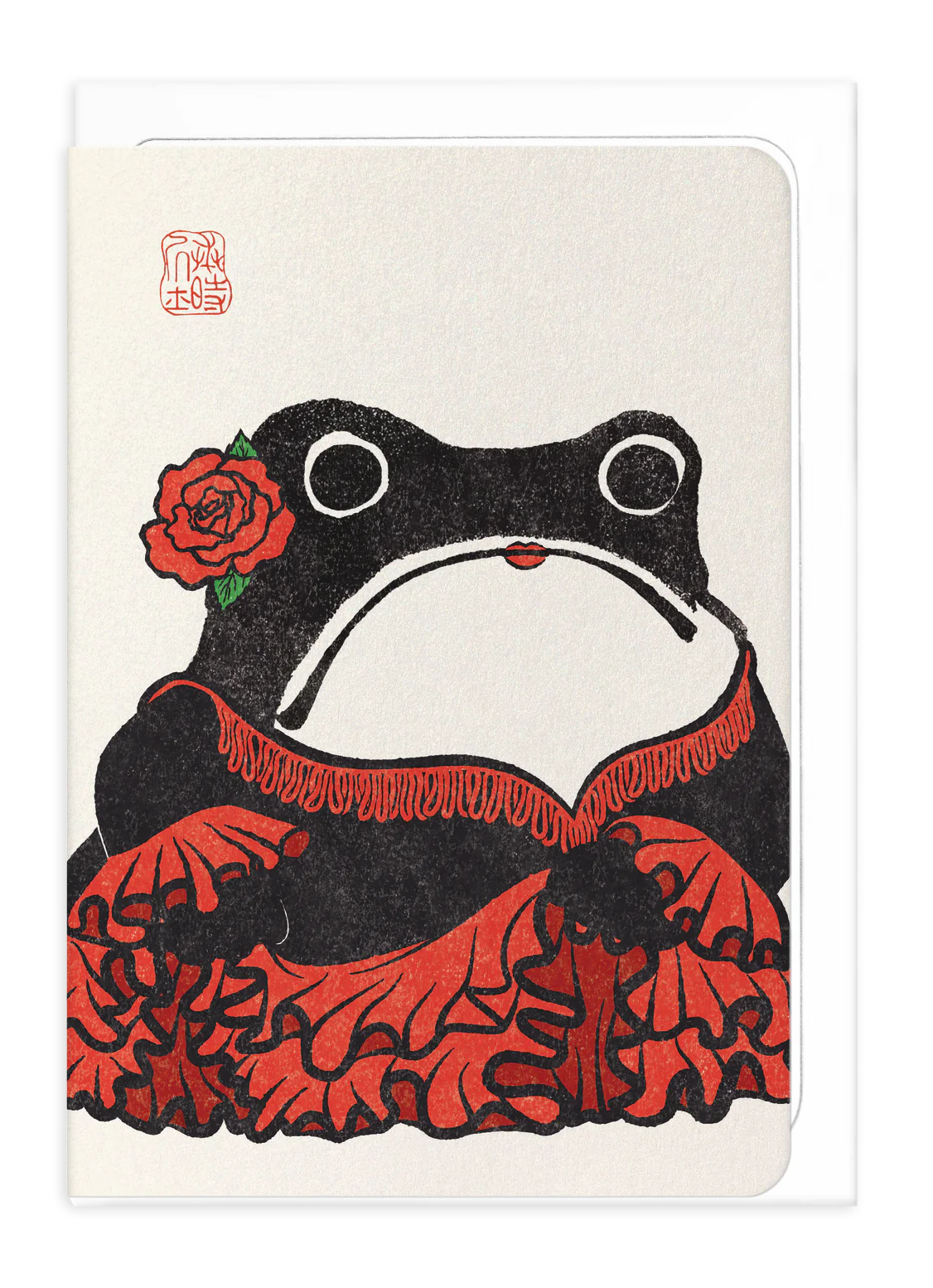 Flamenco frog card